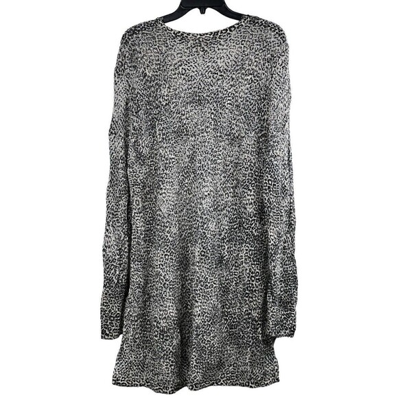 Chico’s Caftan Swim Cover Up Netted High Low Dress Size 3 US XL Animal Print - Picture 5 of 8